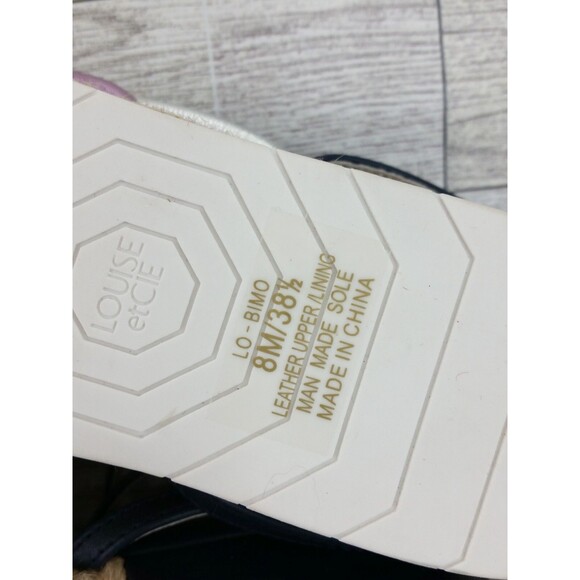 Louise Et Cie BIMO Platform Sandals Y2K Asymmetrical Straps Ankle Wrap Size 8M - Picture 14 of 14